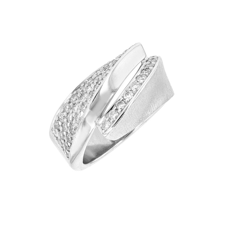 Bague diamants 0.75 carat or blanc 12.31g Comme neuf -  reconditionné disponible sur Gemme Les Bijoux